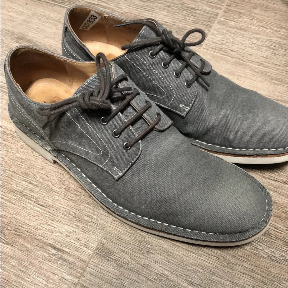 John Varvatos canvas men’s shoes grey 8.5 m